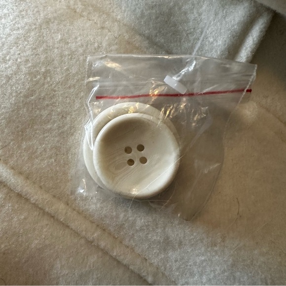 NWT Steve Madden Ivory Wool Blend Pea Coat XL - Picture 8 of 12